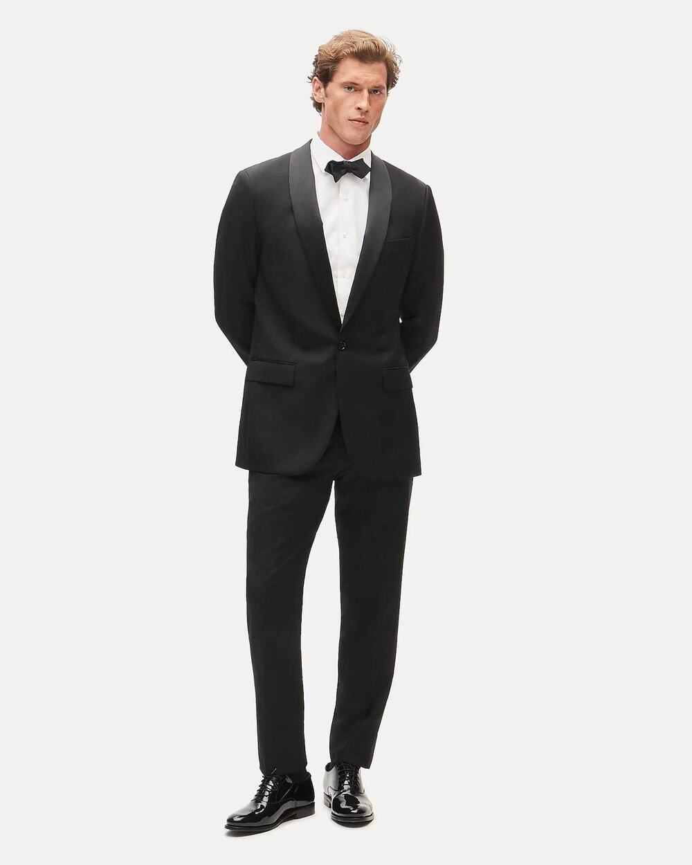 NWT Ludlow Slim-fit Shawl-Collar Tuxedo Jacket in Italian Wool Black Size 38S